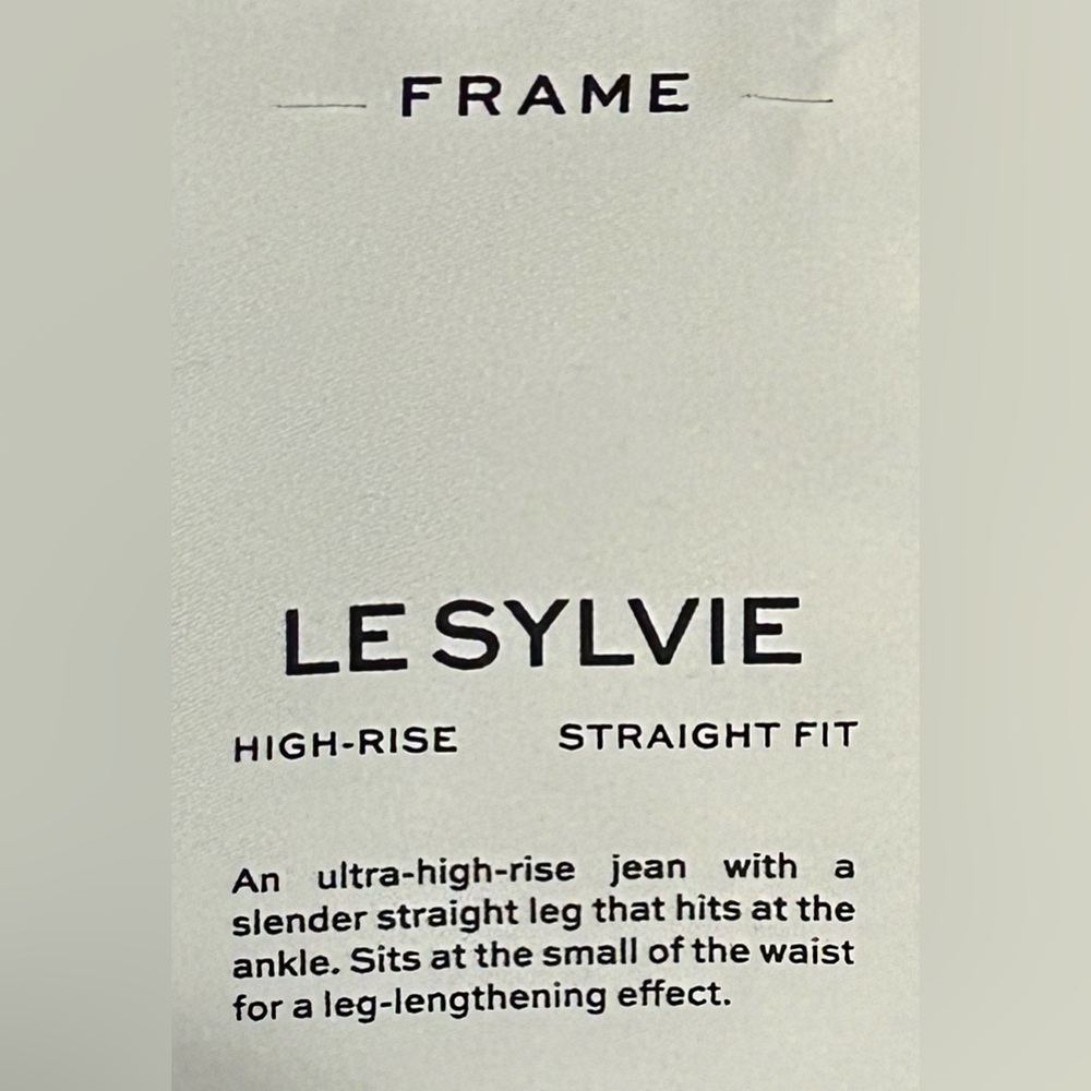 FRAME LE SYLVIE JEANS, SZ-30, BLACK, WILKINSON RIPS, Brand New! - Picture 9 of 16
